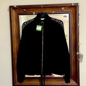 Kate Spade Logo Ruffle Jacket Size M NWT